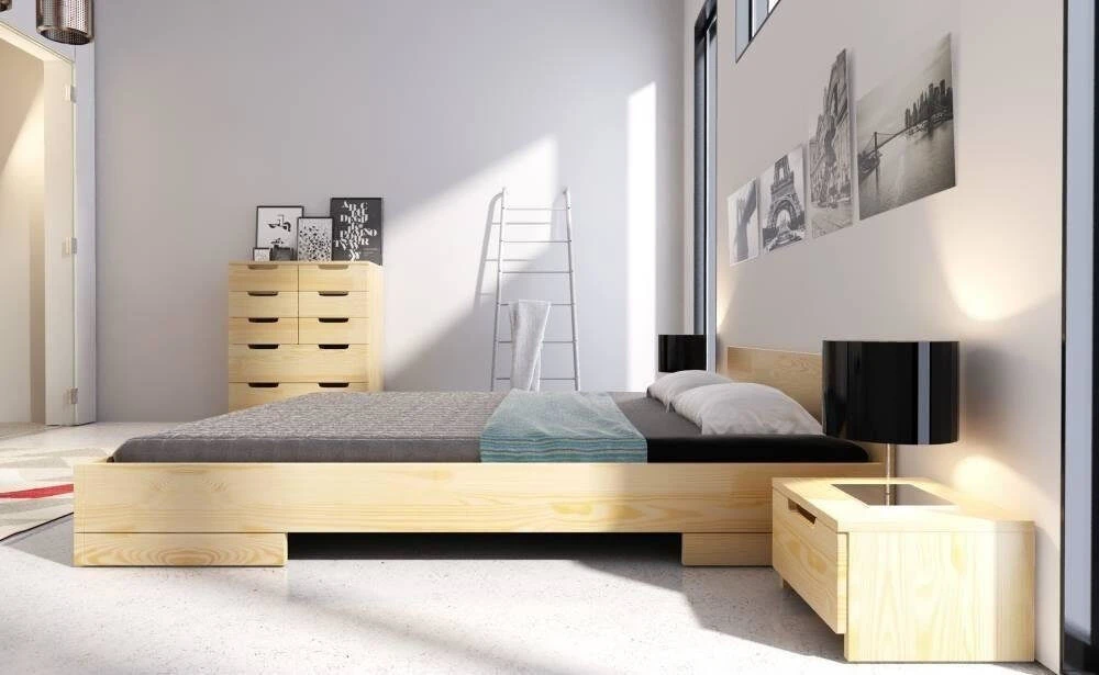 Skandica Medinė lova SPECTRUM - pušies mediena 160x200 - natūrali - 5902273651857