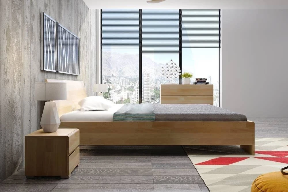 Skandica Medinė lova Vestre Maxi - Bukas 160x200 - natūrali - 5902273653356