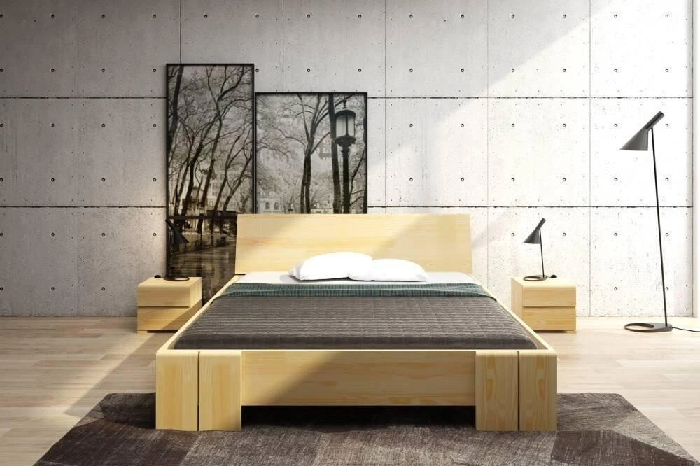 Skandica Medinė lova Vestre Maxi & Long - pušies mediena - 180x220 - natūrali - 5902273652434