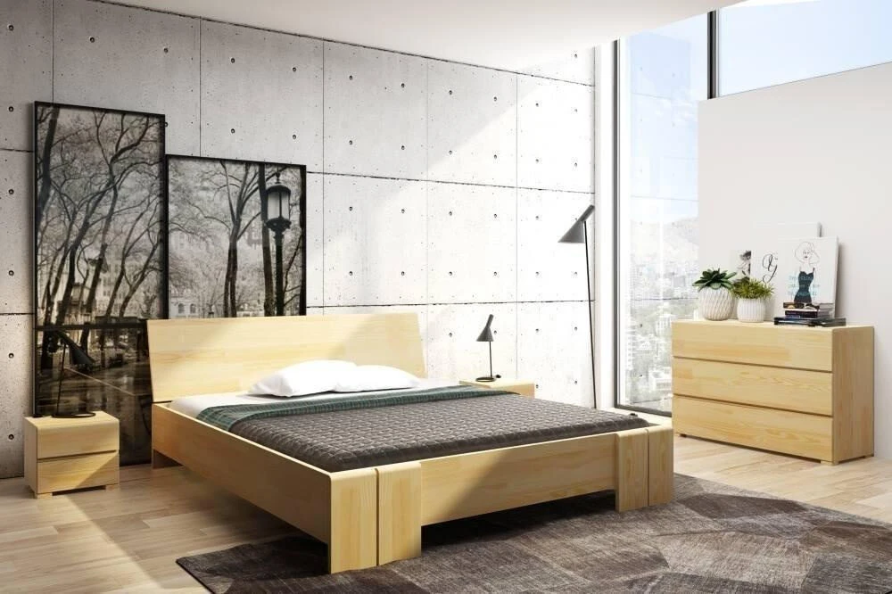 Skandica Medinė lova Vestre Maxi & Long - pušies mediena - 140x220 - natūrali - 5902273652410