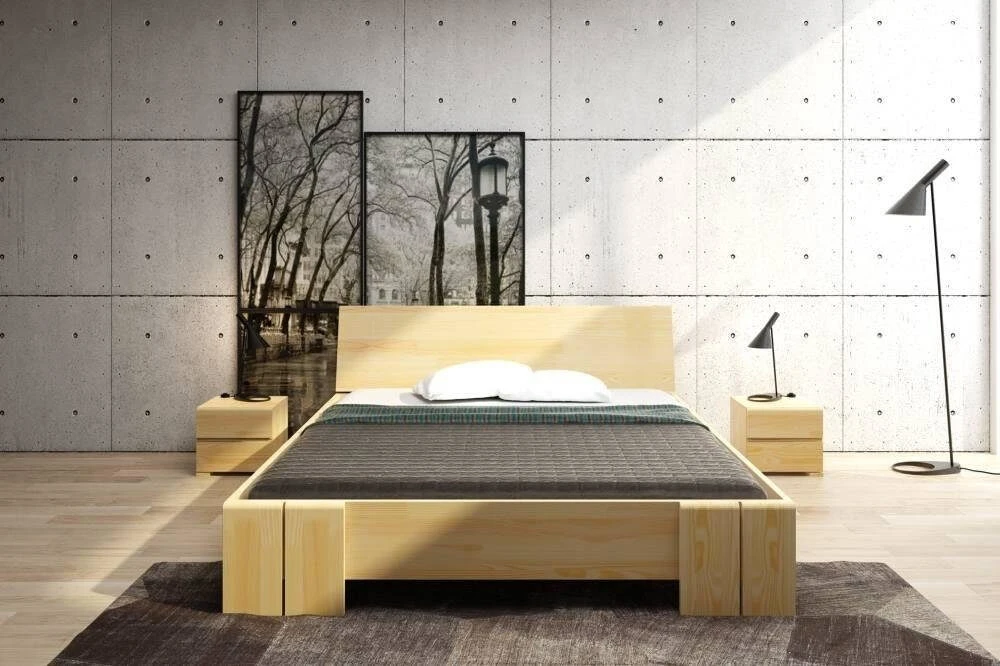 Skandica Medinė lova Vestre Maxi & ST - pušies mediena - 180x200 - natūrali - 5902273652373