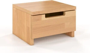 Skandica SPECTRUM žema buko medienos naktinė spintelė, palisandro spalvos - 5903812101093