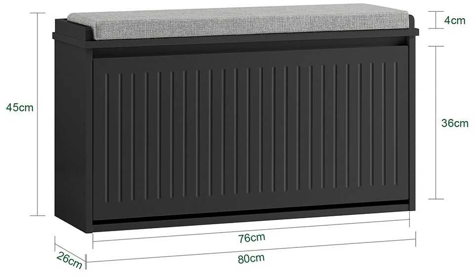 Batai Lentyna, SoBuy FSR98-L-SCH, 80x26x45 cm