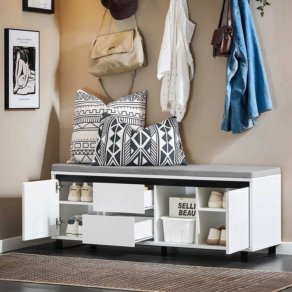 Batai, SoBuy FSR176-W, 110x35x42 cm