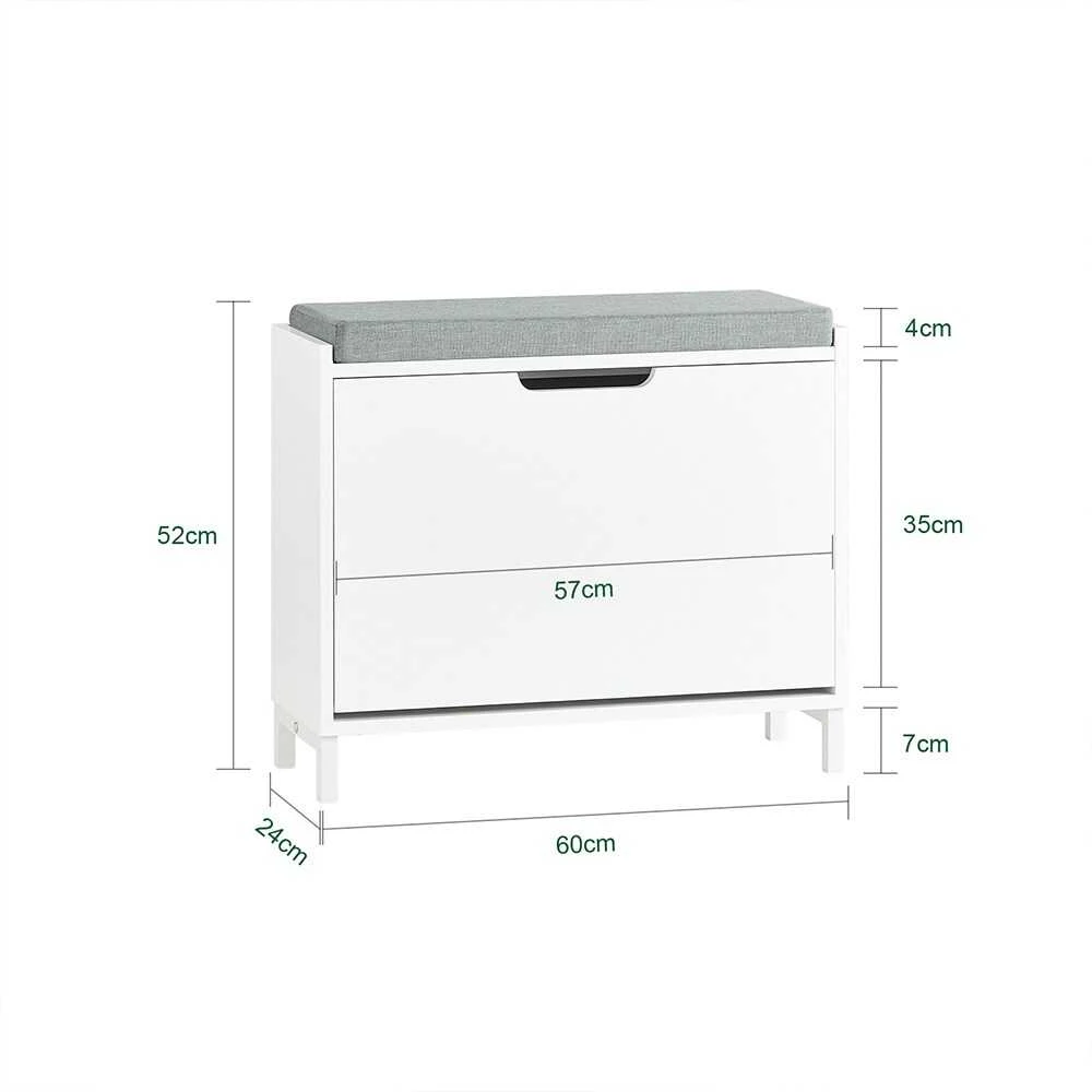 Batai Lentyna, SoBuy FSR151-K-W, 60x24x52 cm