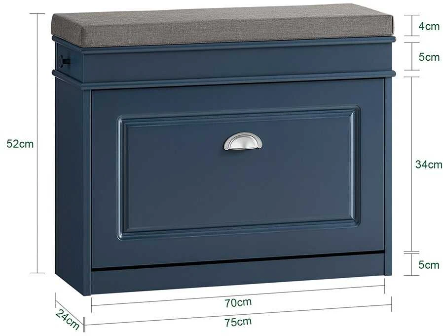 Batai, SoBuy FSR82-L-B, 75x24x52 cm