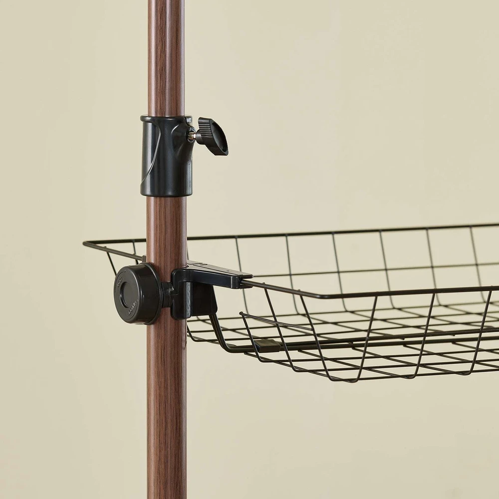 Sobuy Drabužių kabykla, 209x311x200x295 cm, ruda, reguliuojamas metalas