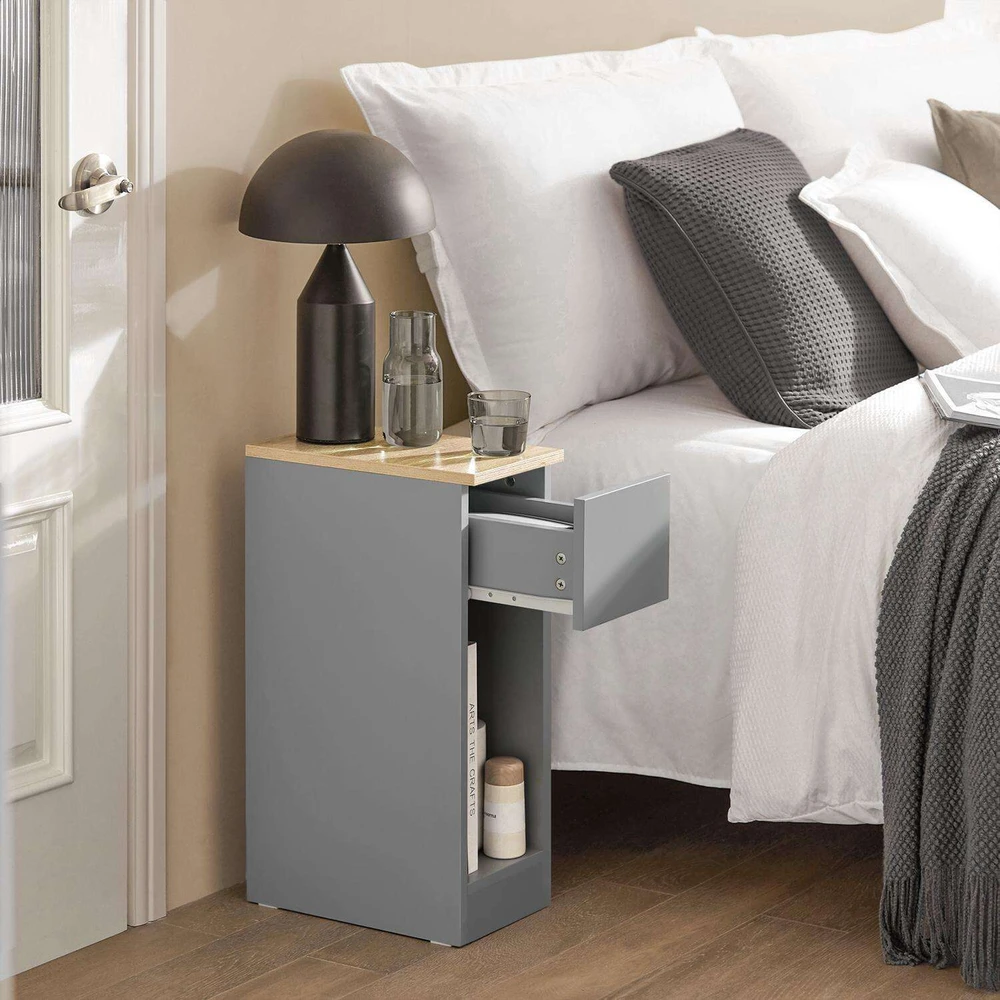 SoBuy šoninis staliukas, daiktadėžė, kavos staliukas, kavinės staliukas FBT111-HG