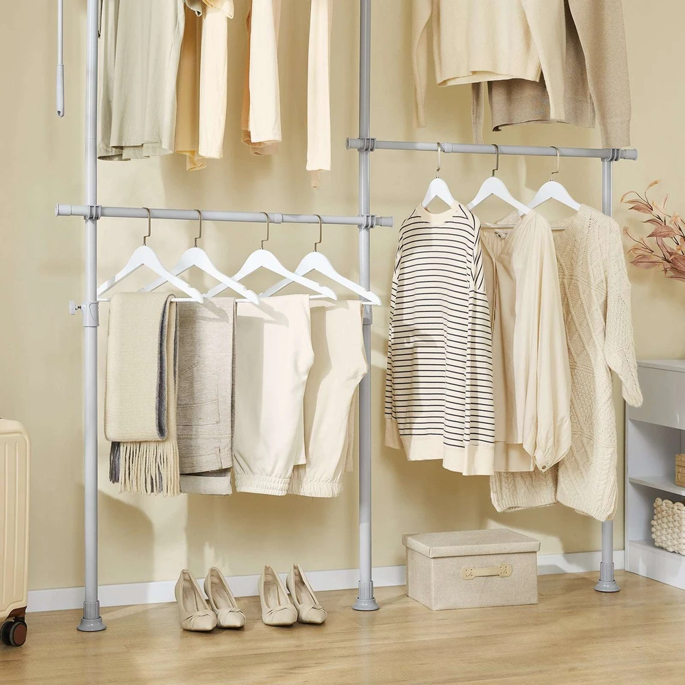 Sobuy Spintos organizatorius, 124x226x200x295 cm, pilka, metalas