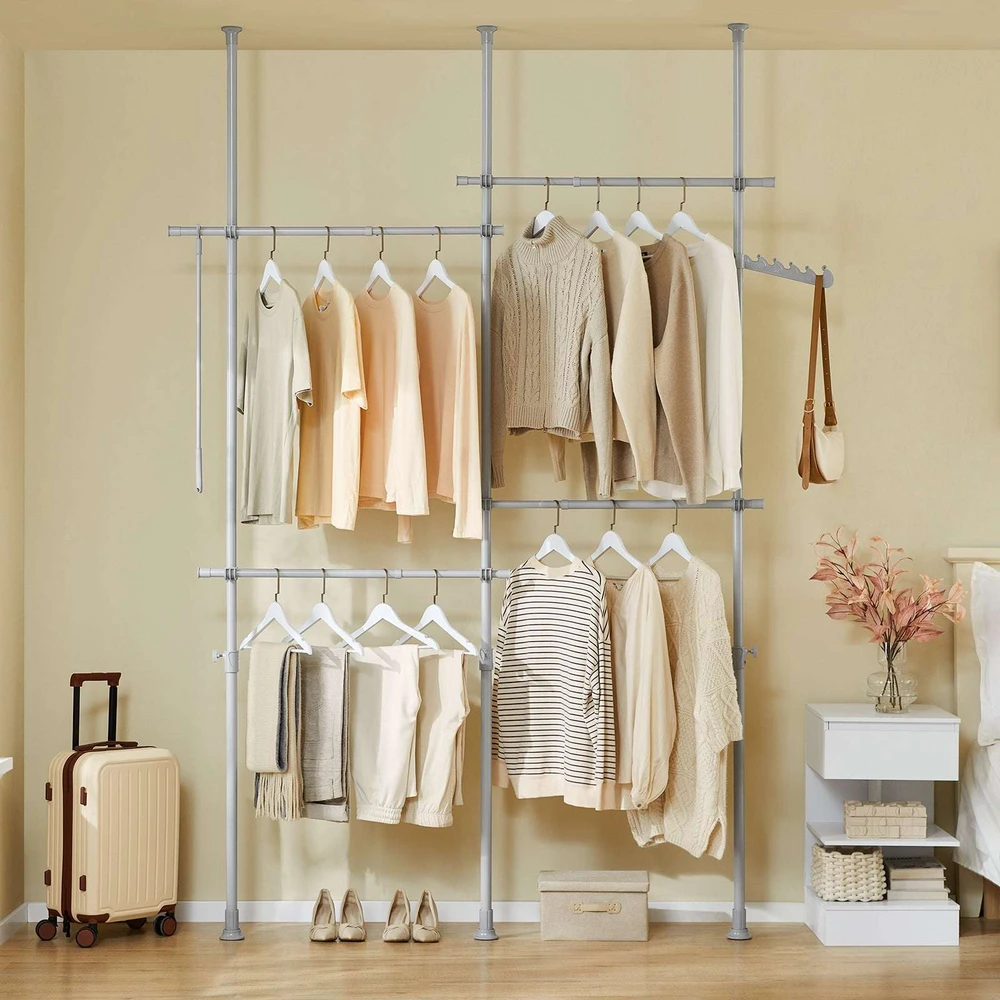 Sobuy Spintos organizatorius, 124x226x200x295 cm, pilka, metalas