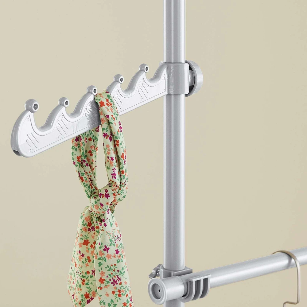 Sobuy Spintos organizatorius, 124x226x200x295 cm, pilka, metalas