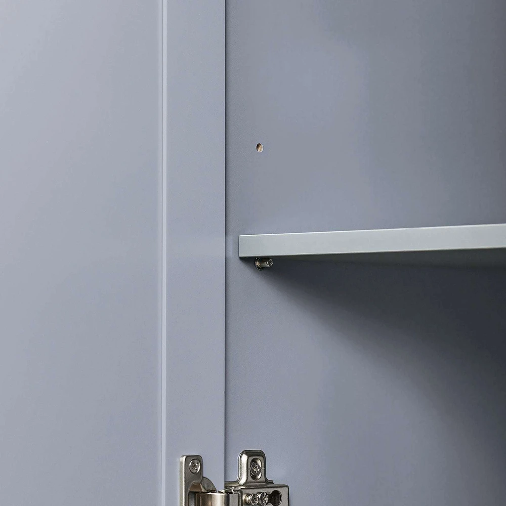 Sobuy Virtuvės sala su ratukais, 115x46/71x92 cm, pilka, su laikymo vieta