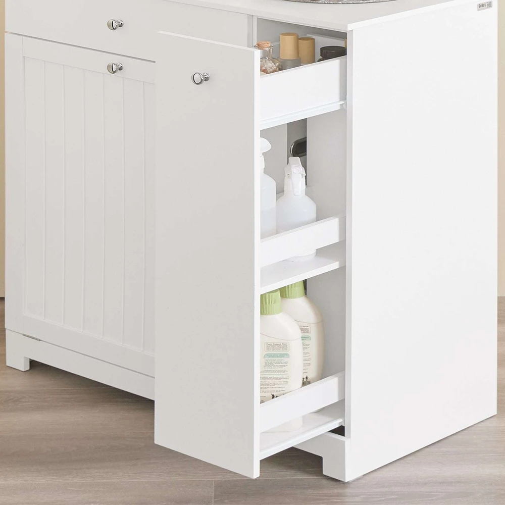 Sobuy Vonios spintelė 78x38x90 cm balta, laikymo