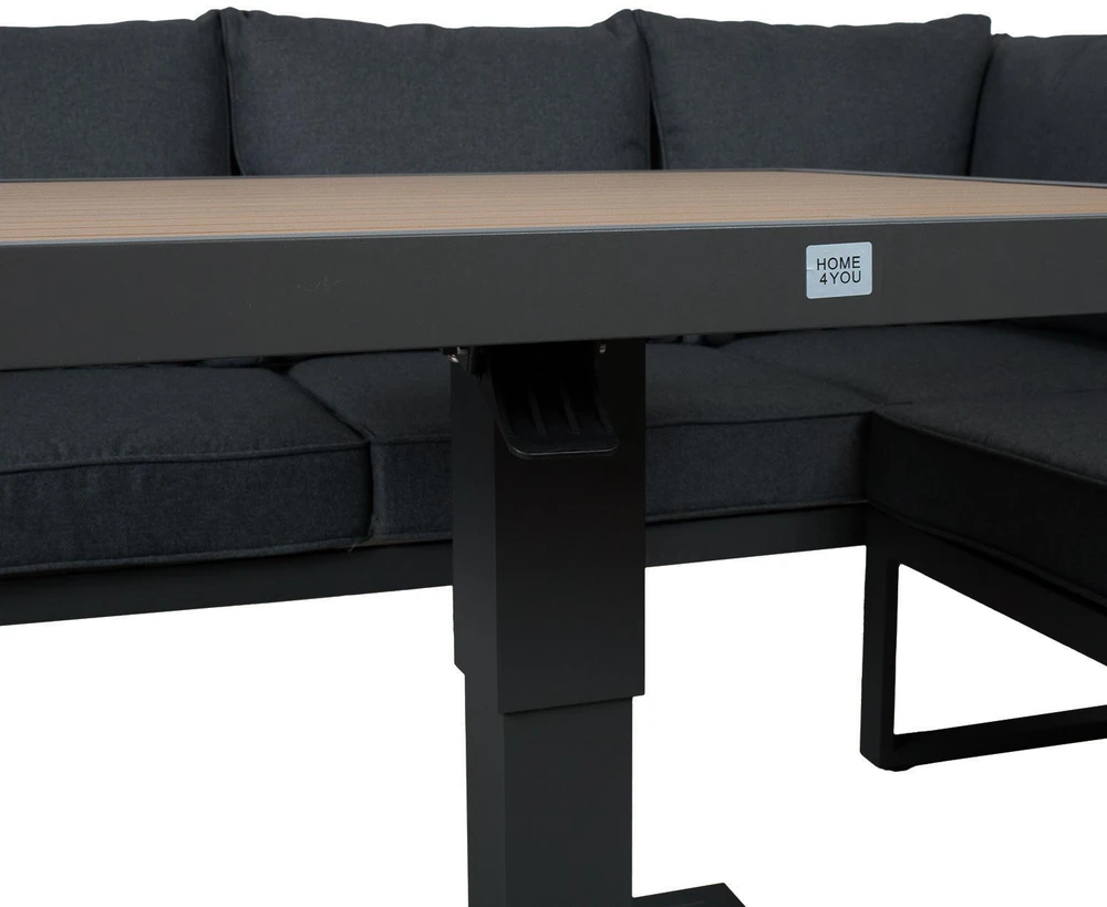 Lauko baldų komplektas Sodo baldų komplektas PARKER 4-parts, pilkas