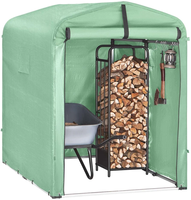Sodo namelis, SoBuy KLS11-GR, 120x176x163 cm, Žalias
