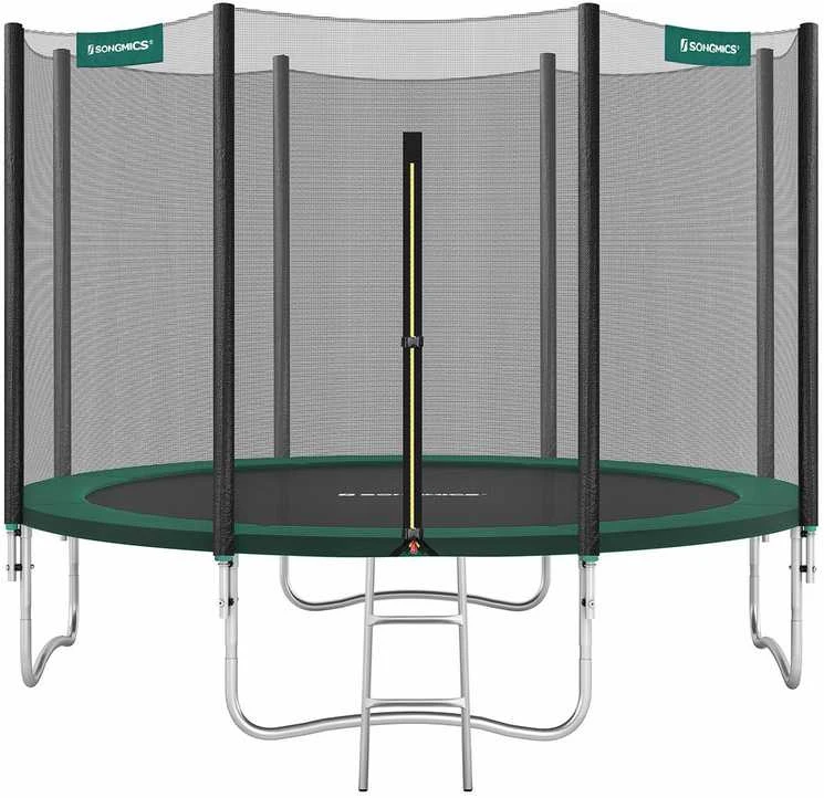 Songmics Trampolin Ø 366 cm juodas-grün