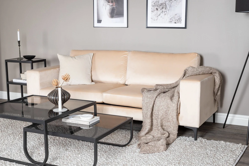 Sofa, Bolero, 215x88 cm, kreminė