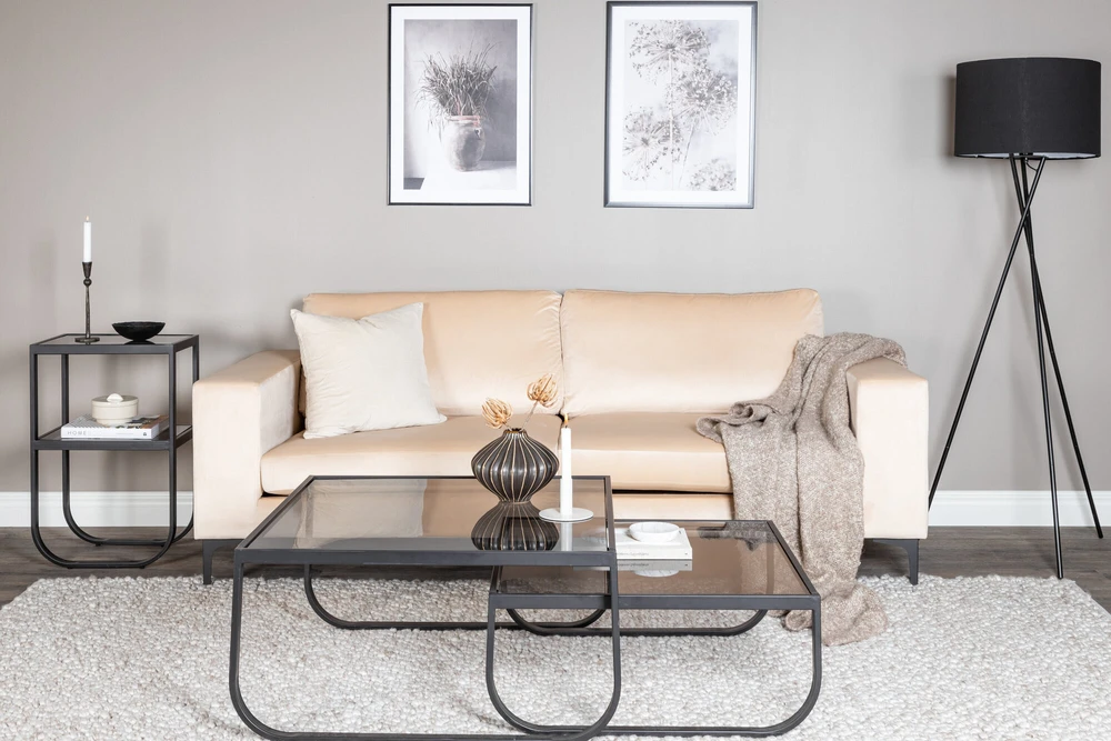 Sofa, Bolero, 215x88 cm, kreminė