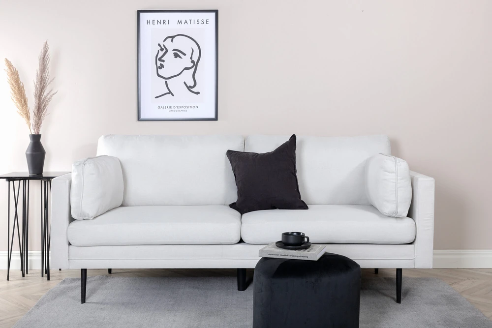 Sofa, Boom, 203x90 cm, kreminė