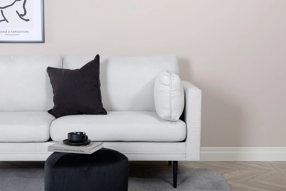 Sofa, Boom, 203x90 cm, kreminė