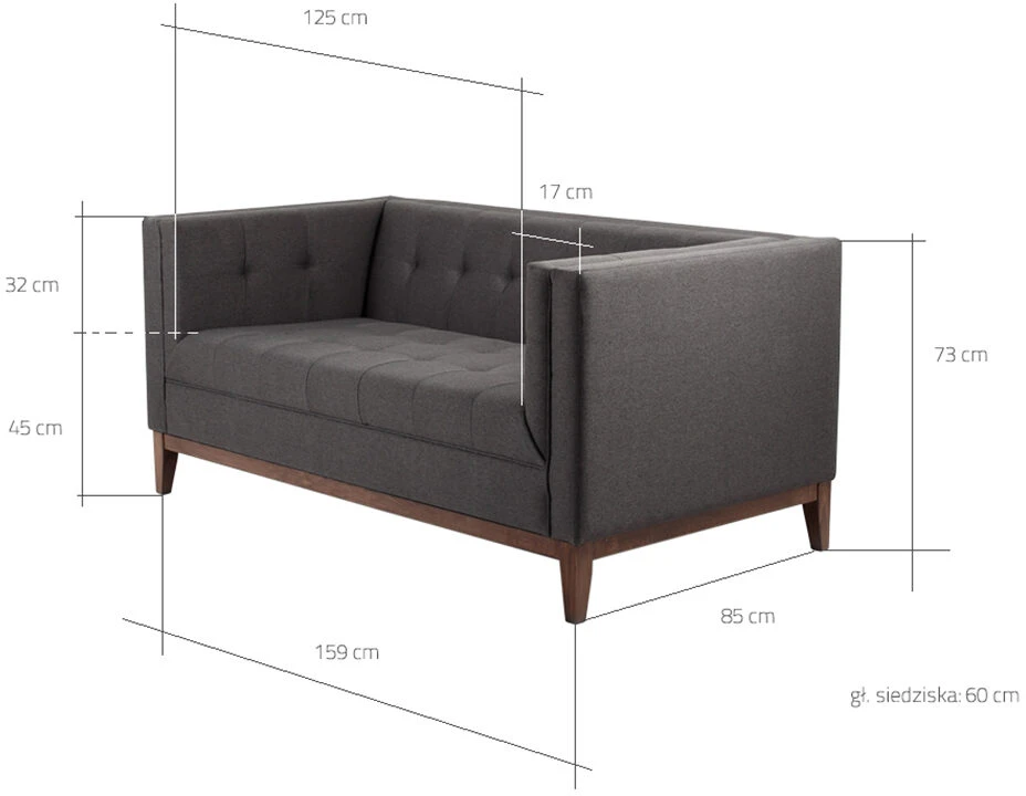 Sofa Customform Pufas, Willy, 72x72 cm, Platinos spalva