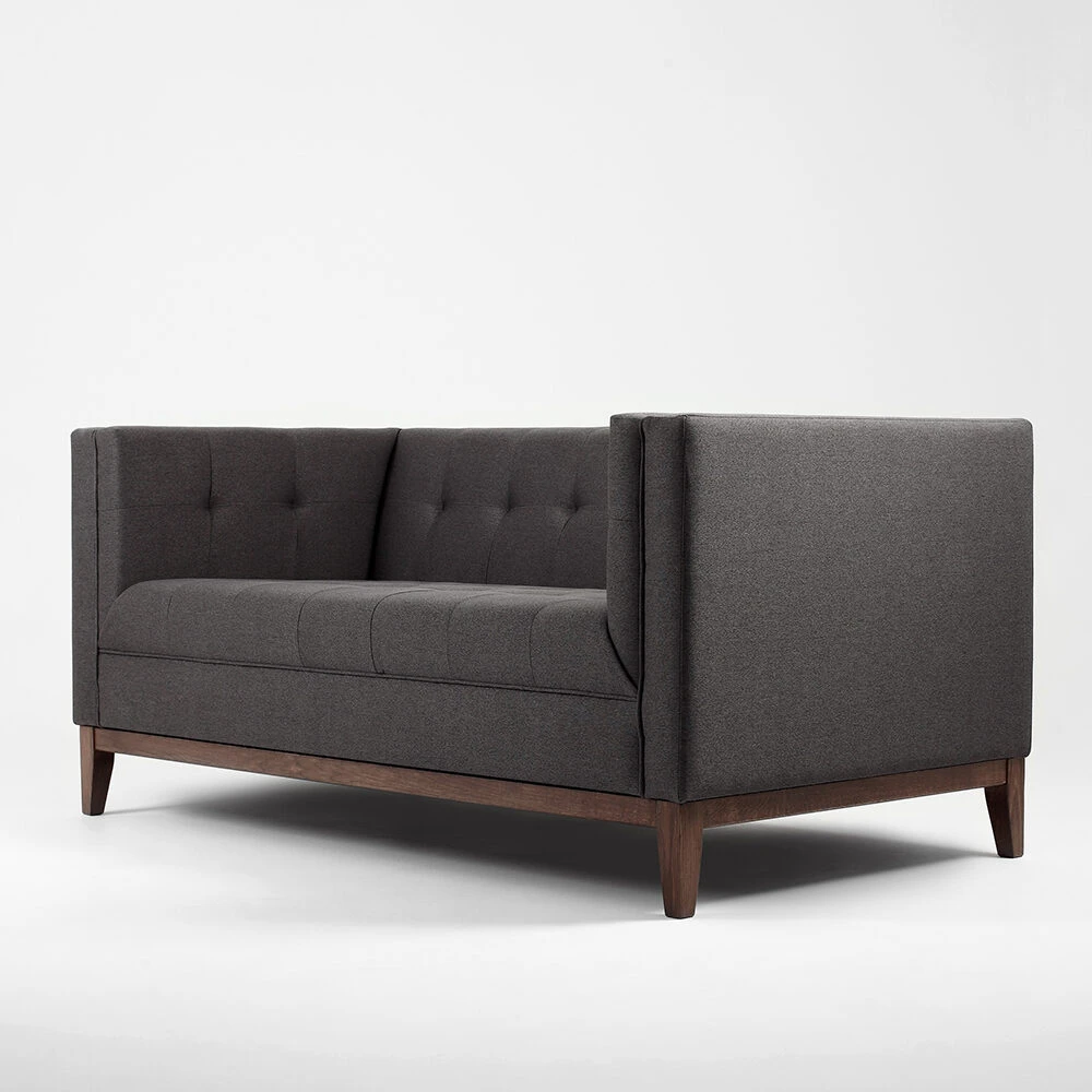Sofa Customform Pufas, Willy, 72x72 cm, Platinos spalva