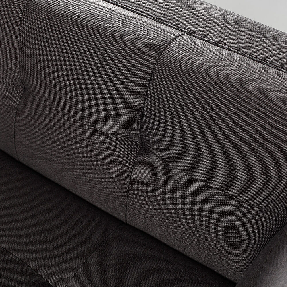 Sofa Customform Pufas, Willy, 72x72 cm, Platinos spalva
