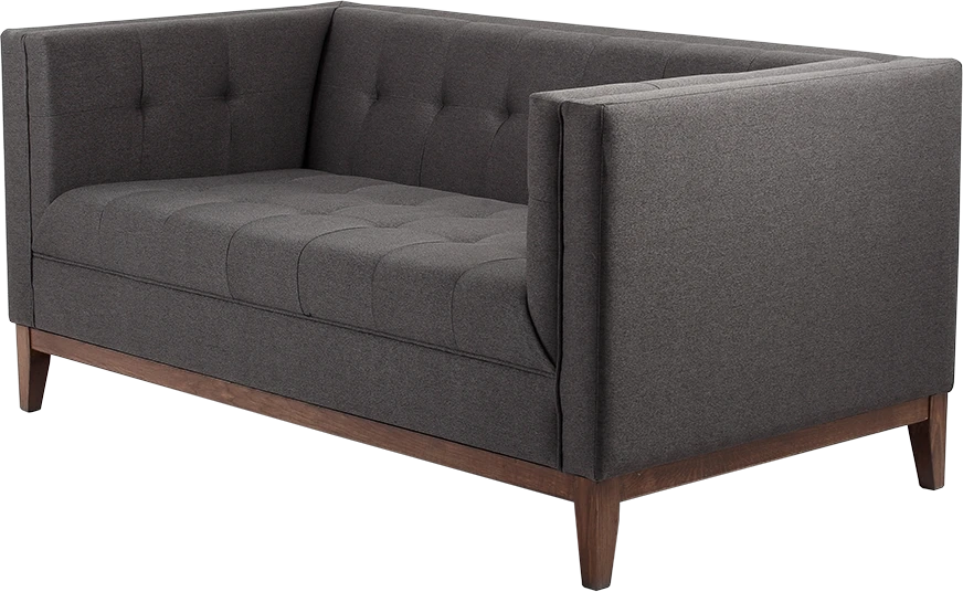 Sofa Customform Pufas, Willy, 72x72 cm, Platinos spalva