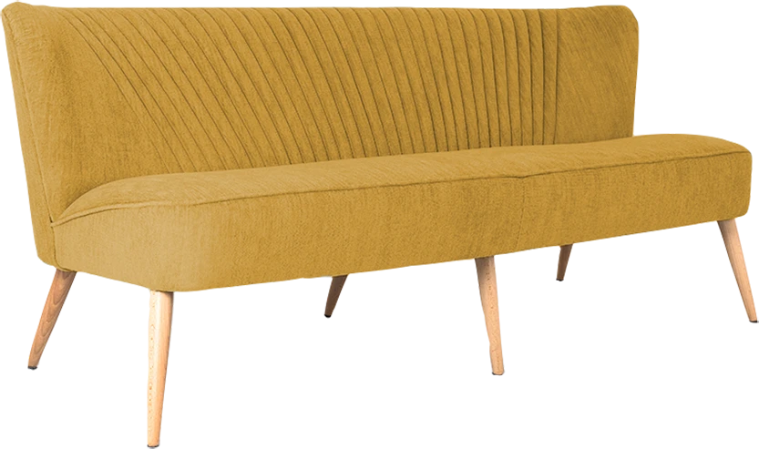 Sofa, HARRY, 65x123 cm, geltona