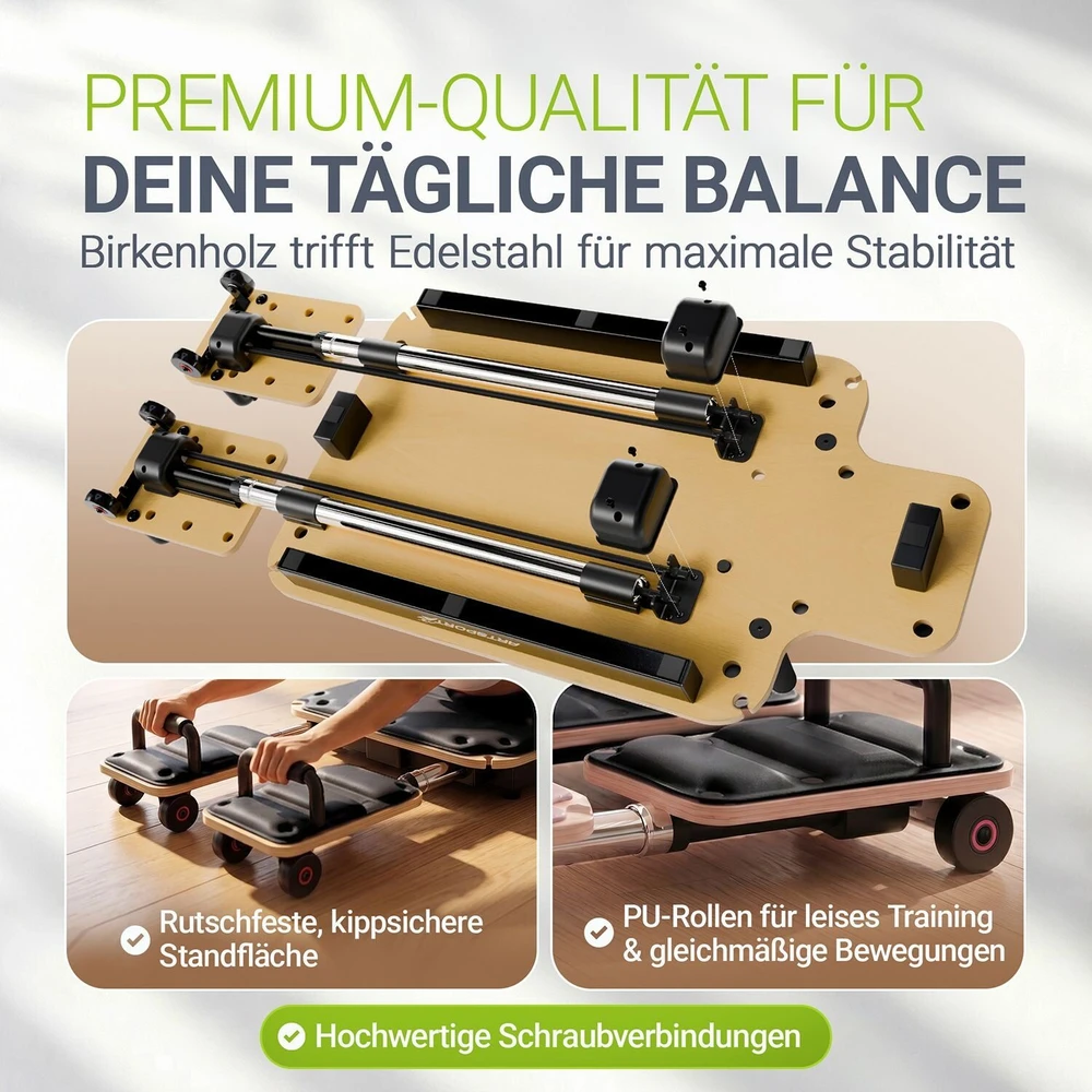 Sofa Juskys Pilates reformatorius Movea, juodas
