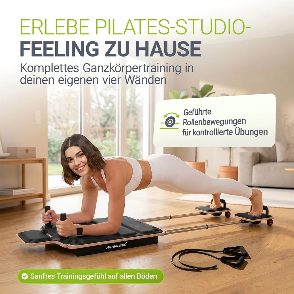 Sofa Juskys Pilates reformatorius Movea, juodas