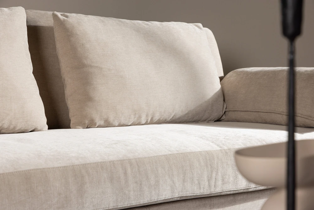 Sofa, Malva 3-vietės, 230x88 cm, kreminė