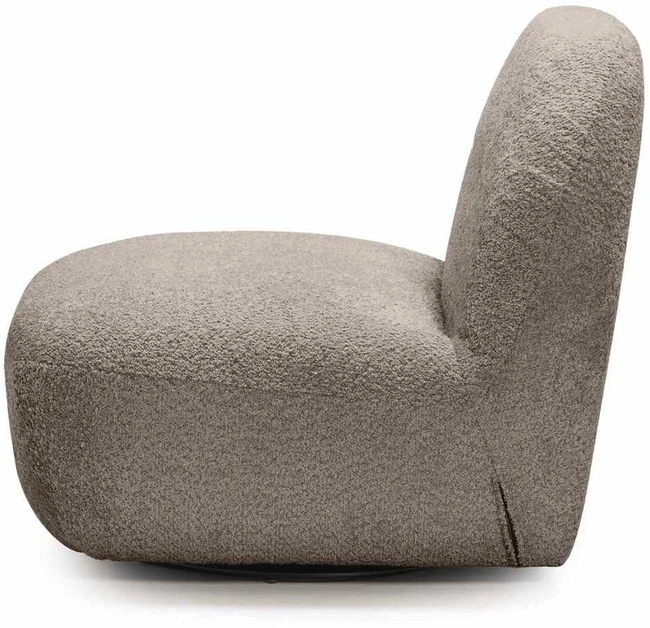Fotelis Novanook Lounge kėdė, BOCHIC, 82x83x73 cm, Šviesiai pilka