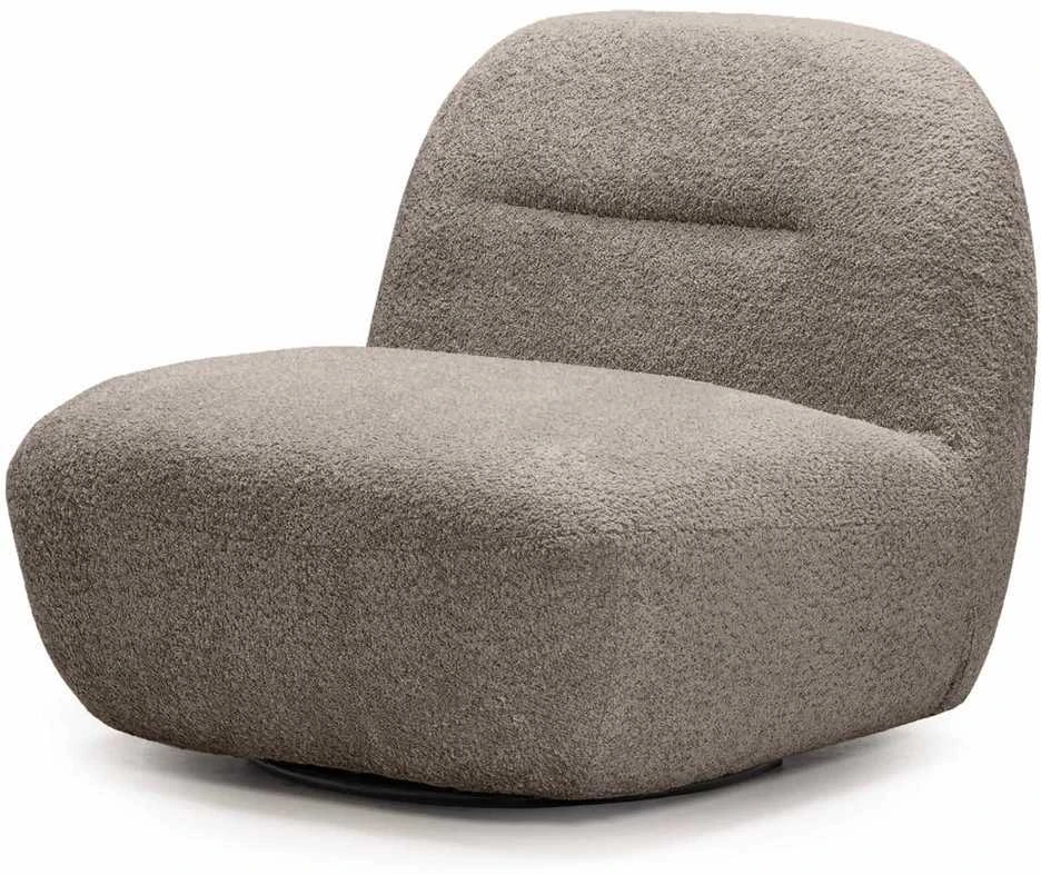Fotelis Novanook Lounge kėdė, BOCHIC, 82x83x73 cm, Šviesiai pilka