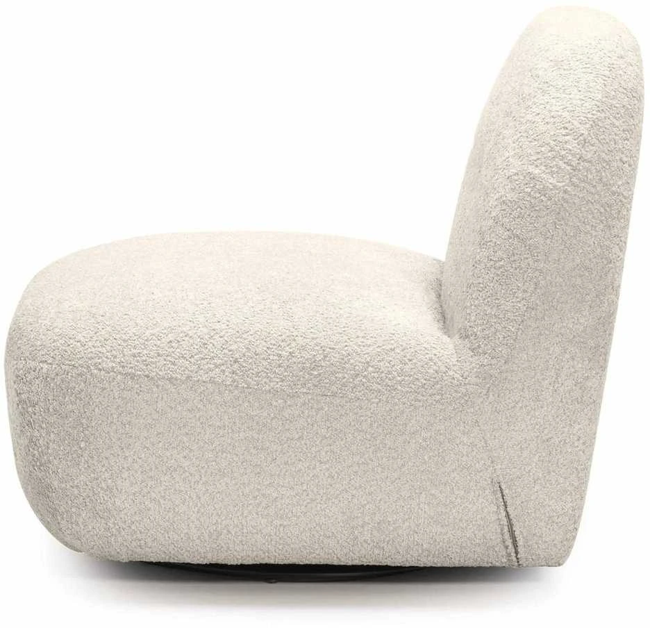 Lounge kėdė, BOCHIC, 82x83x73 cm, Kreminė