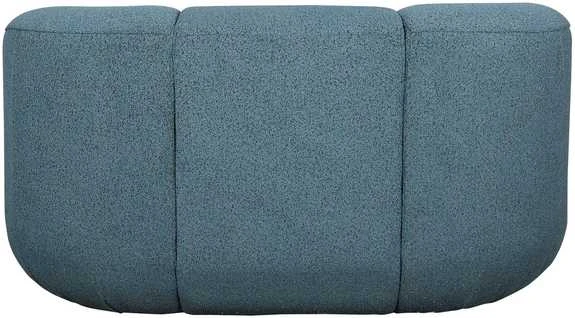 Dviejų vietų sofa Nua, 150 cm, mėlynas audinys