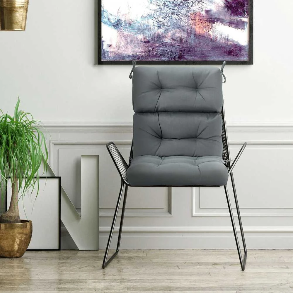 Promotions Lauko terasos kėdės pagalvėlė, 111.8x55.9x12.7 cm, Pilka