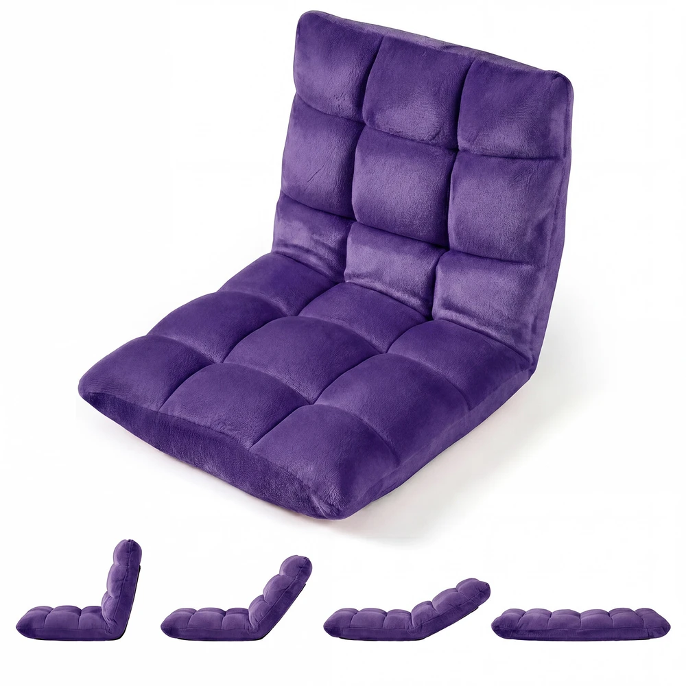 Sofa Promotions Sulankstoma grindų kėdė 49,5x60x51 cm violetinė
