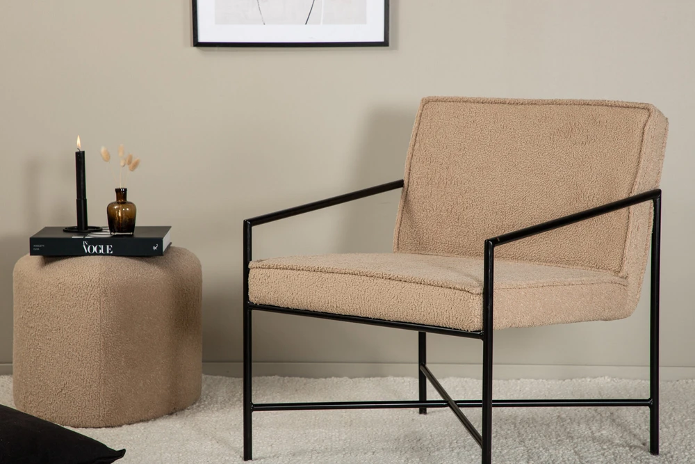 Sofa, Rakel viengulė, 65x78x66 cm, kreminė spalva