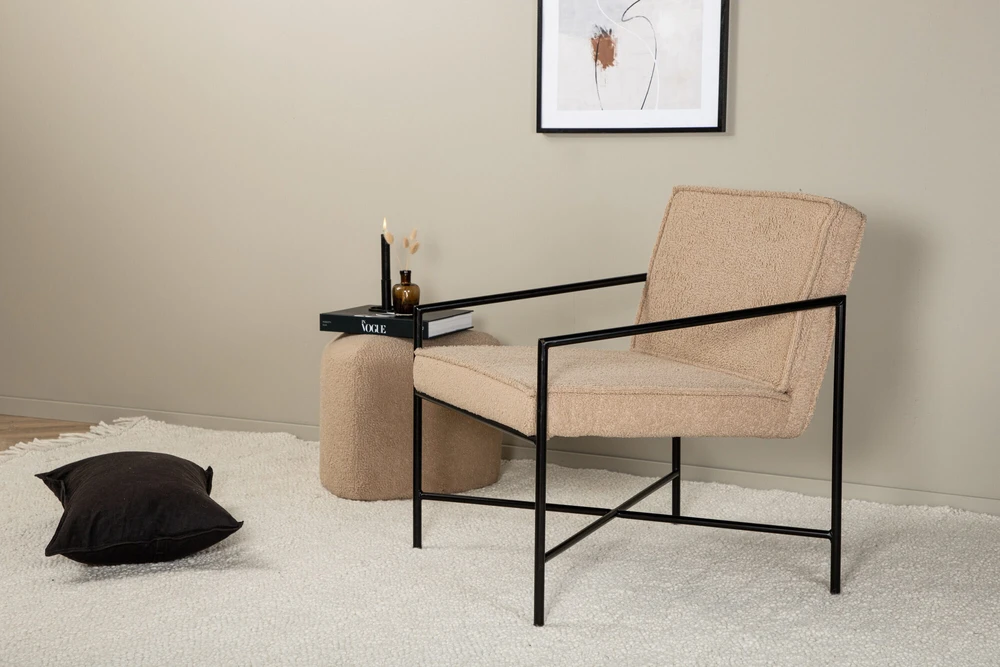 Sofa, Rakel viengulė, 65x78x66 cm, kreminė spalva