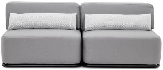 Sofa Sitsit Baldų sistema, STRAW 2', 0.8x2.04x0.78 m, Pilka