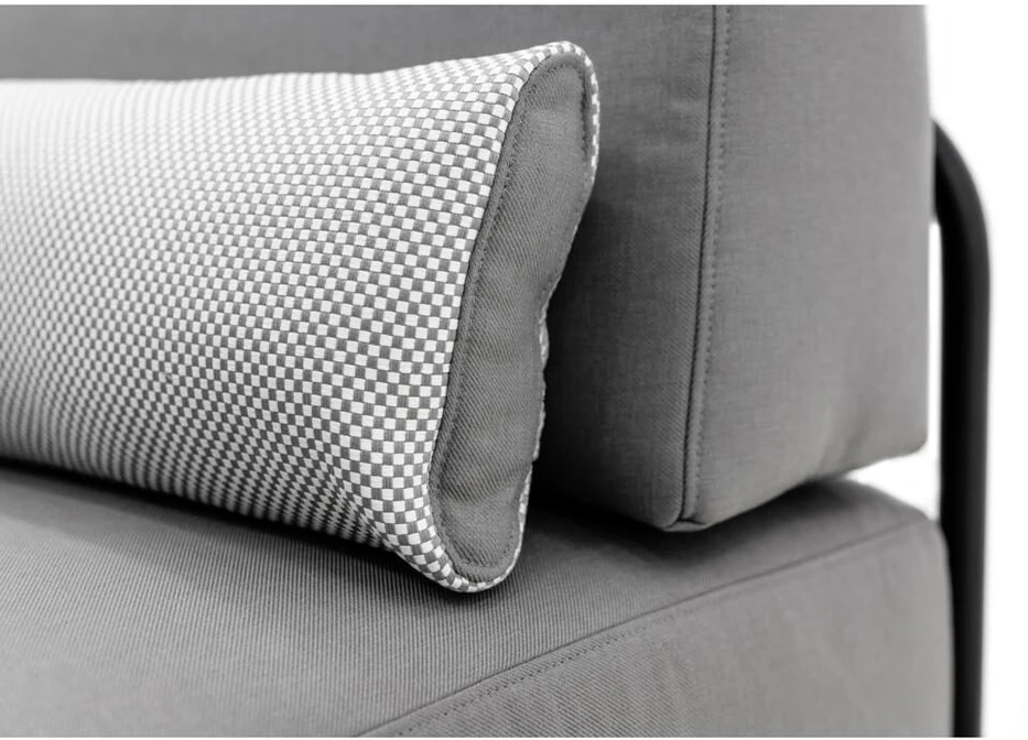 Sofa Sitsit Lauko baldų rinkinys, STRAW, 0.8x3.06x0.78 m, Pilka