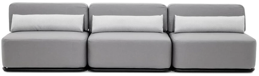 Sofa Sitsit Lauko baldų rinkinys, STRAW, 0.8x3.06x0.78 m, Pilka