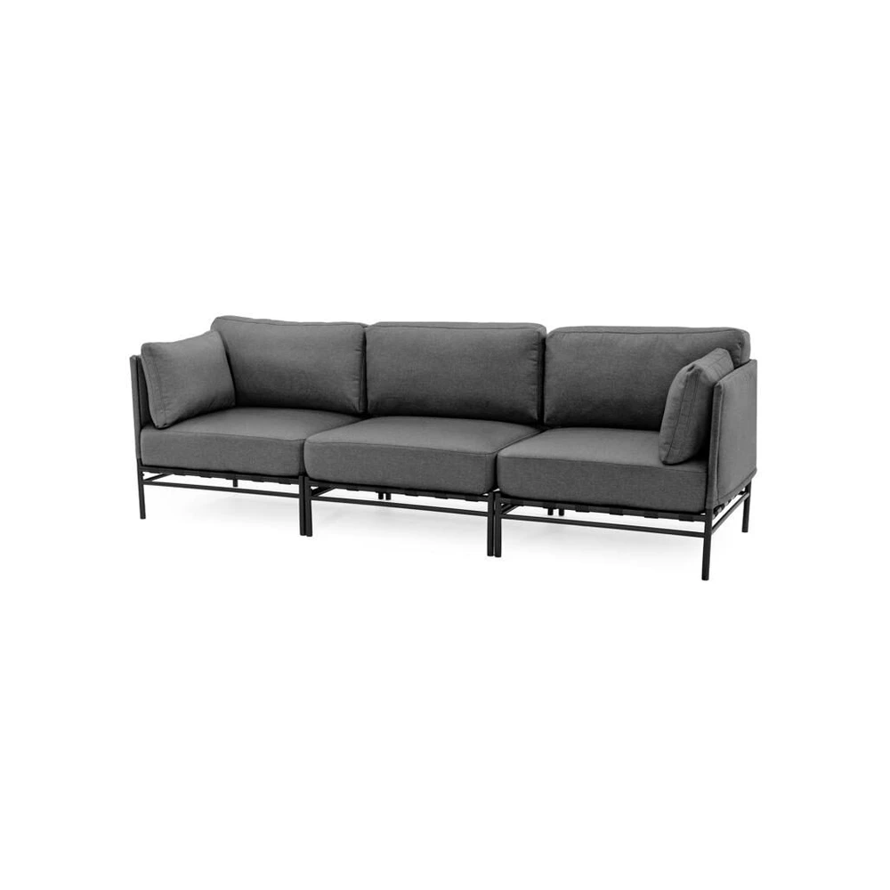 Sofa Sitsit Lauko modulinės baldai, Dandy, 78x234x78 cm, Tamsiai pilka