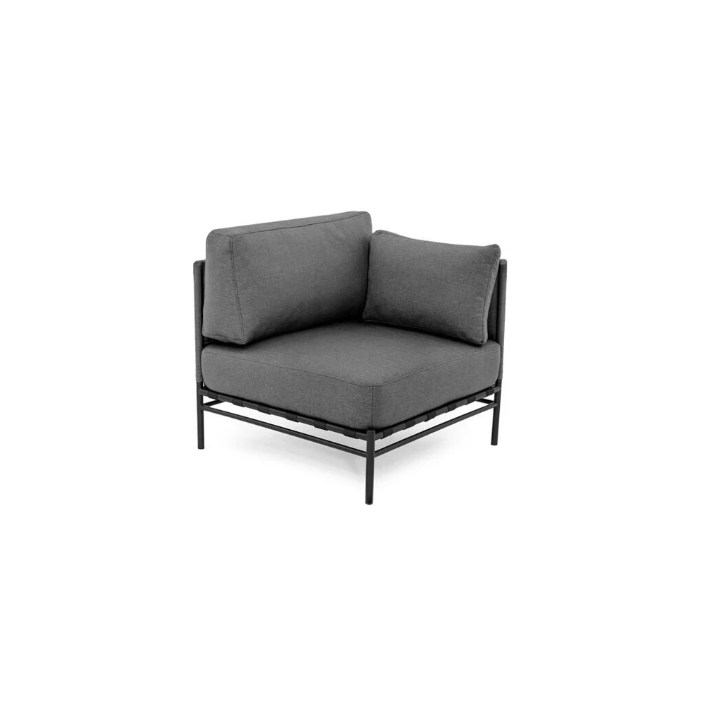 Sofa Sitsit Lauko moduliniai baldai, Dandy galinis modulis, 78x78x78 cm, tamsiai pilka spalva