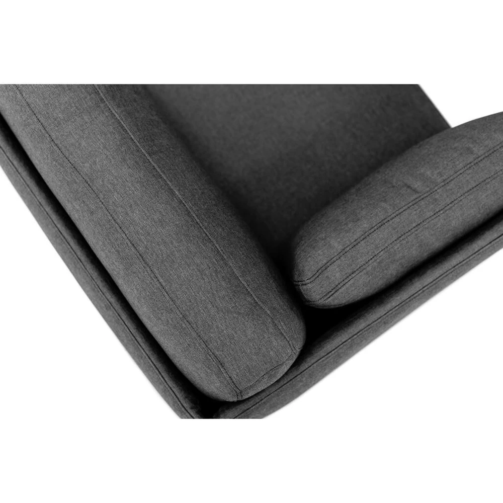 Sofa Sitsit Lauko moduliniai baldai, Dandy galinis modulis, 78x78x78 cm, tamsiai pilka spalva