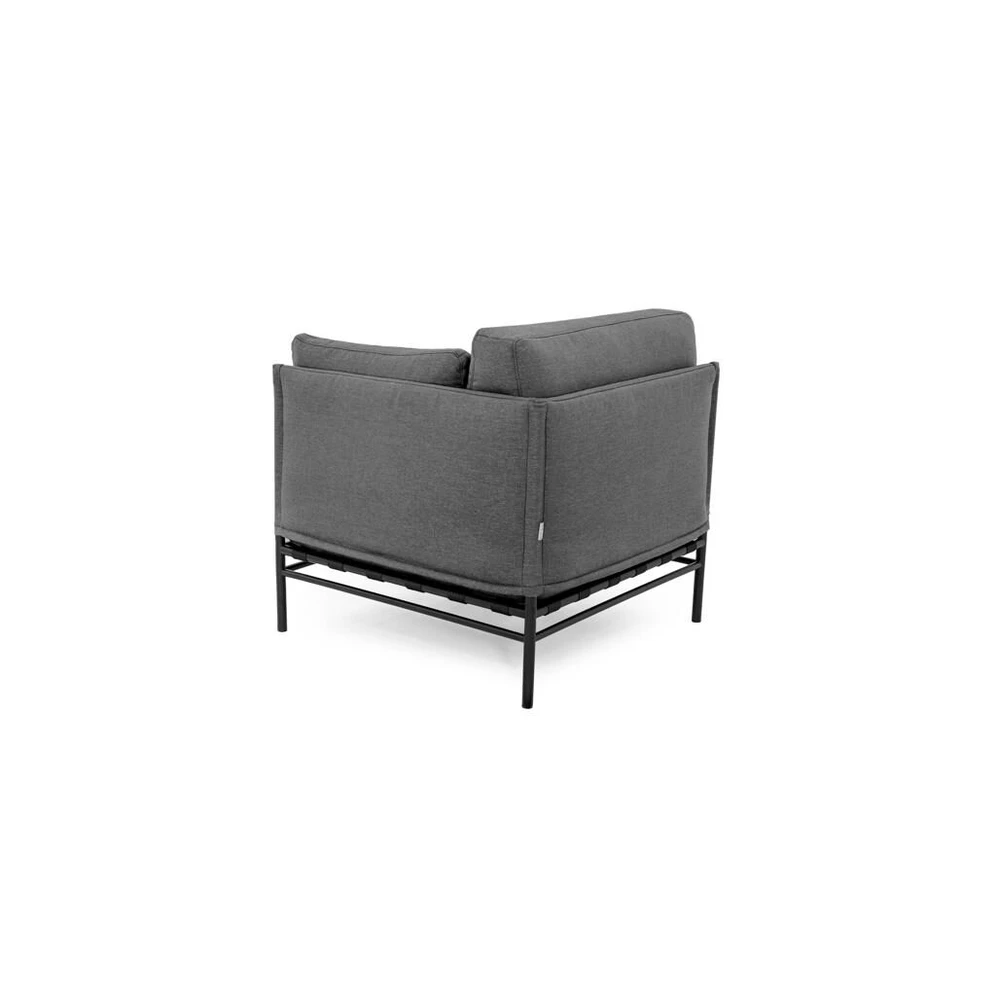Sofa Sitsit Lauko moduliniai baldai, Dandy galinis modulis, 78x78x78 cm, tamsiai pilka spalva