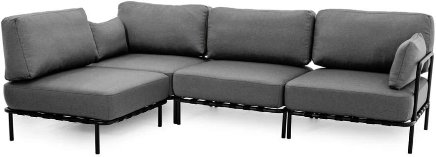 Sofa Sitsit Sofos modulis, Salve, 156x234x78 cm, Tamsiai pilka