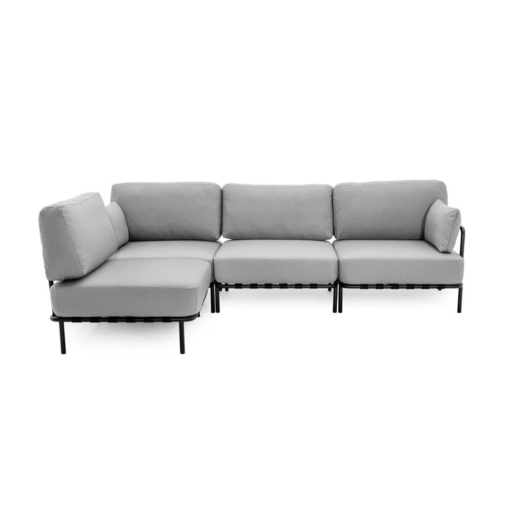 Sofa Sitsit Vieno Modulio Baldai, Salve, 156x234 cm, Pilka