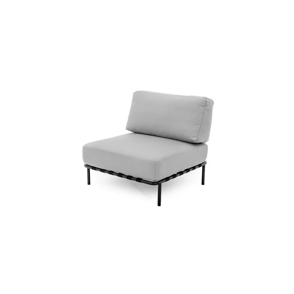 Sofa Sitsit Vieno Modulio Baldai, Salve, 78x78x78 cm, Pilka